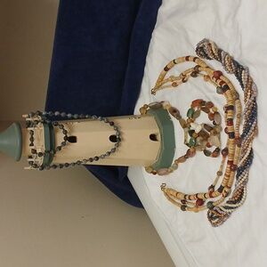 AGATE NECKLACE & Matching Bracelet 10 Piece Jewelry Bundle